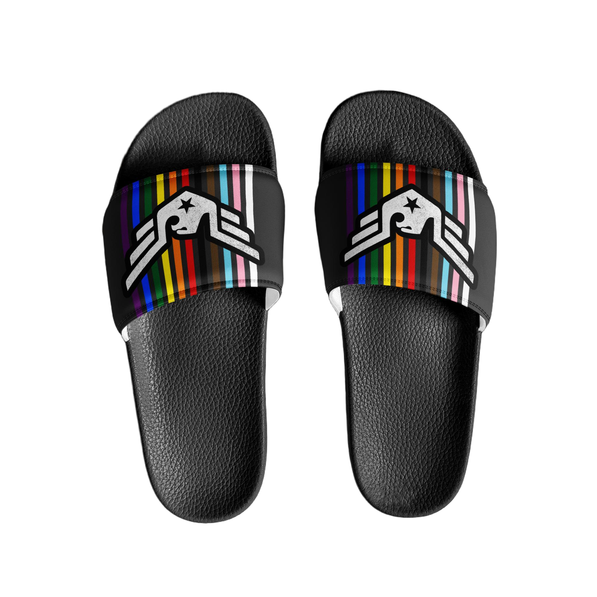 mens-slides-black-front-6626c47fea671.jpg Pride Slides - Image 1