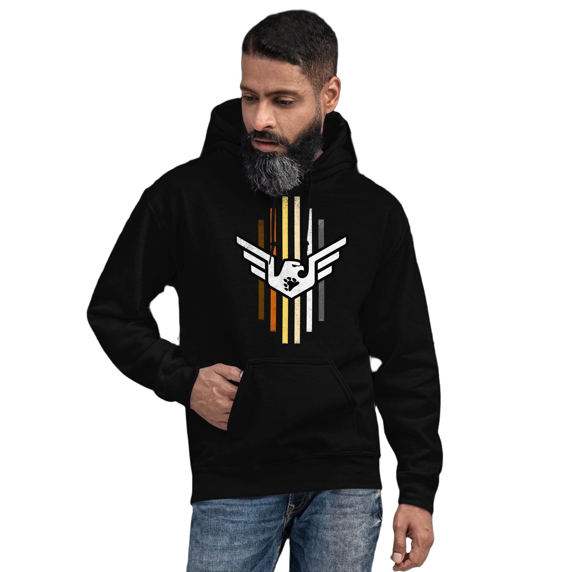 unisex-heavy-blend-hoodie-black-front-6626c96b08bd3.jpg Bear Pride Hoodie - Image 1
