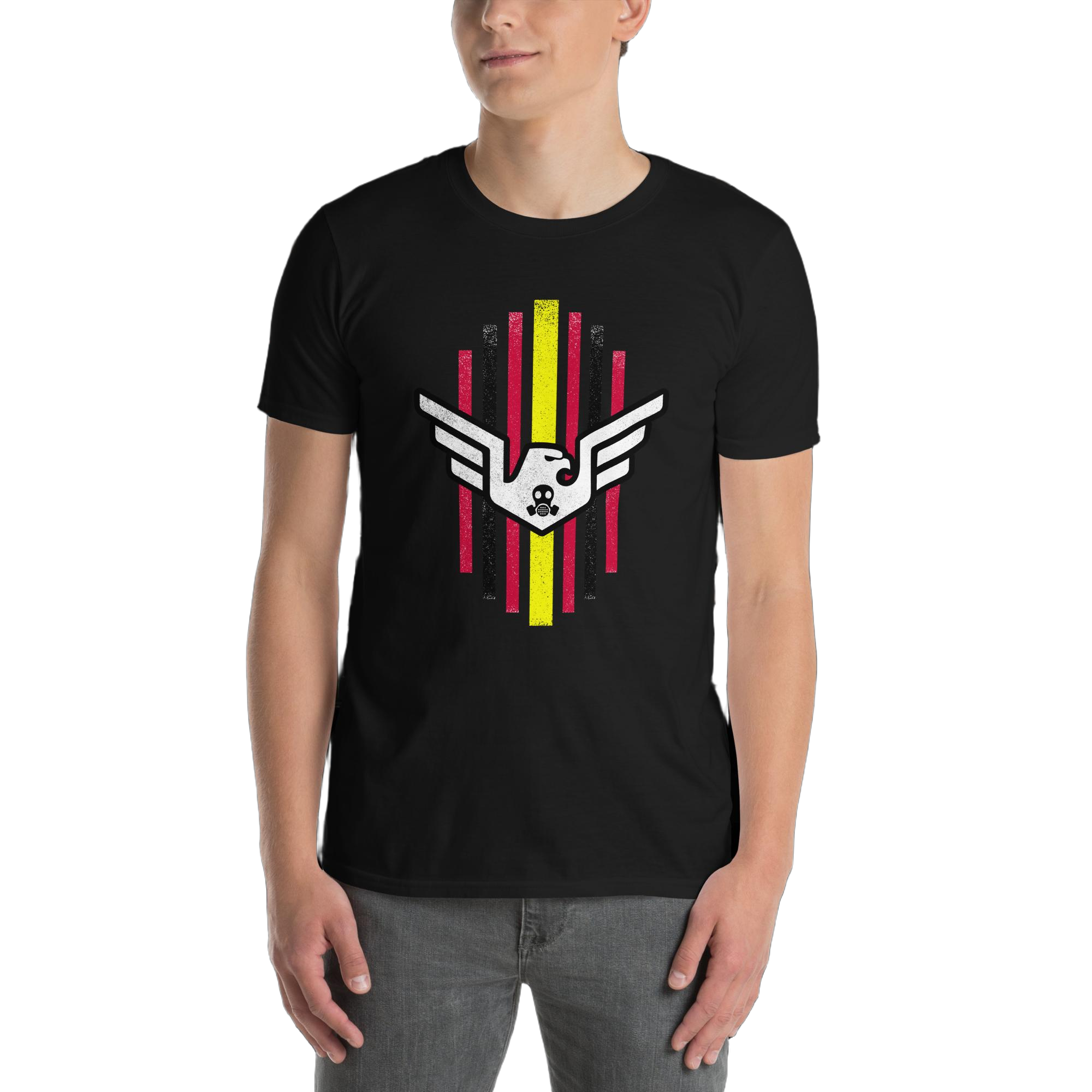 unisex-basic-softstyle-t-shirt-black-front-678961a2c00ec.jpg Rubber Pride Tee - Image 1