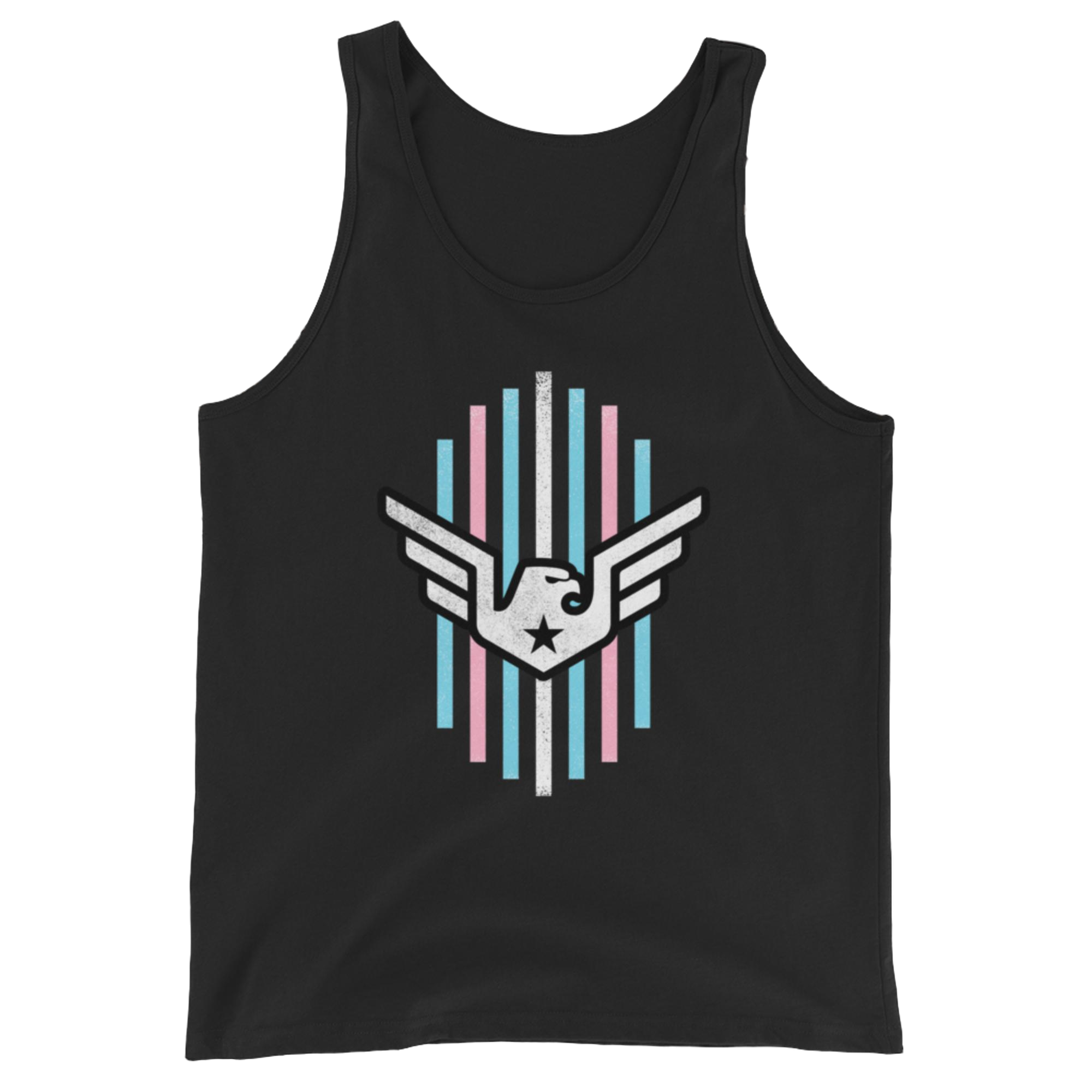 mens-staple-tank-top-black-front-678964a7ab8d9.jpg Trans Pride Tank - Image 1